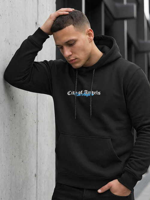 Pánska Mikina Čierna OZONEE JS/21B1901/3