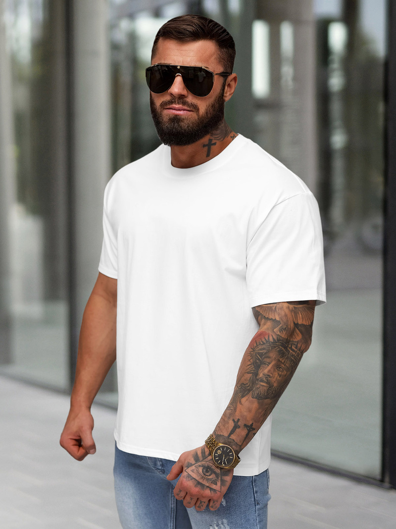 Pánske Tričko Biely OZONEE JS/67T1298/1