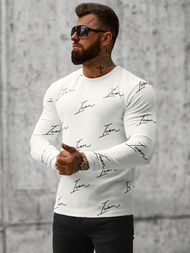 Pánska Mikina Biela OZONEE O/D7401