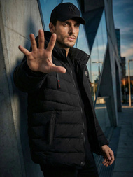 Pánska Bunda Čierna OZONEE JS/31M5081/392