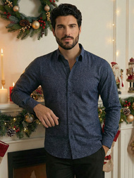 Pánska Košeľa Námornícka Modré OZONEE V/V186Z