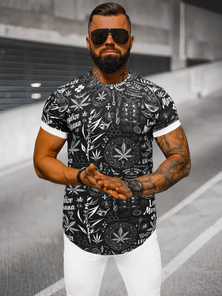 Pánske Tričko Čierne OZONEE O/P1347