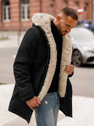 Pánska Zimná Bunda Čierna OZONEE JS/22M316/392Z