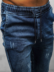 Pánske jogger rifle Tmavomodré OZONEE DJ/5672