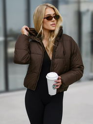 Dámska Bunda Čokoláda OZONEE JS/16M9187/158