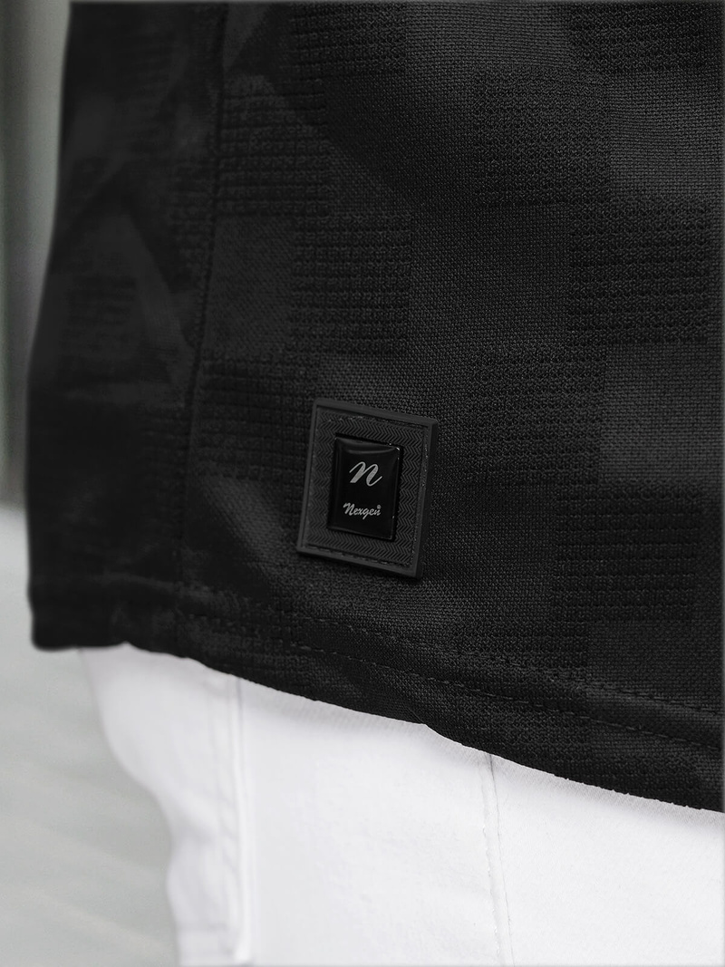 Pánske Tričko Čierne OZONEE O/QS11621