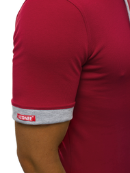 Pánske Tričko Bordové OZONEE O/1273Z