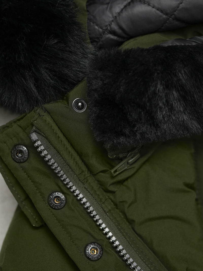 Dámska bunda khaki OZONEE O/W377Z