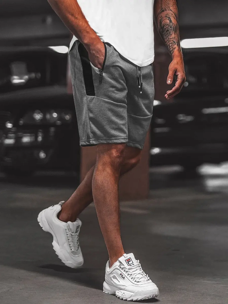 Pánske kraťasy grafitové OZONEE O/WW20013/3