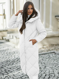 Dámska bunda biela OZONEE JS/5M3173/281Z