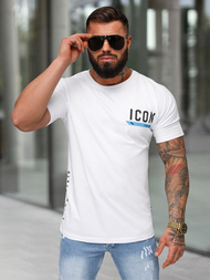 Pánske Tričko Biele OZONEE O/QQ1297