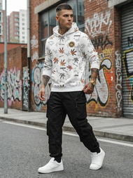 Pánska Mikina Biela OZONEE O/B266Z