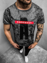 Pánske Tričko grafitové OZONEE JS/SS10921Z