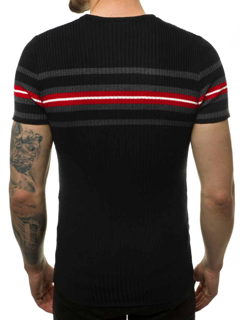 Pánsky sveter Čierny OZONEE L/2296