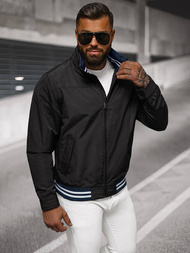 Pánska Bunda Čierna OZONEE JS/5M3101/392Z