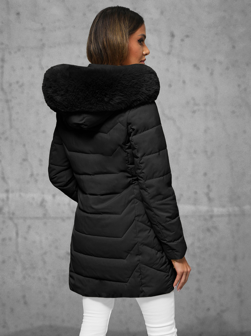 Dámska bunda čierna OZONEE JS/16M9121/392