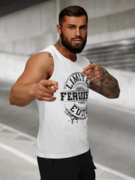 Pánske tielko Biele OZONEE JS/8B1725/1Z