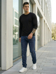 Pánske Rifle Tmavomodré OZONEE DO/4048/2Z