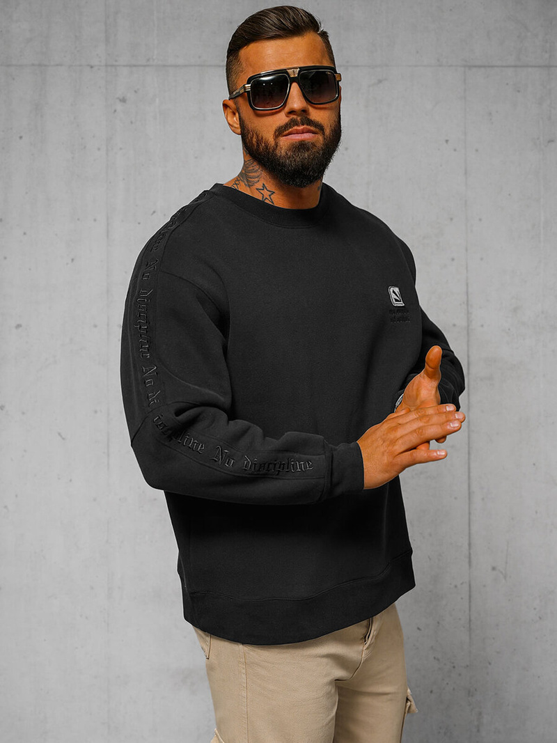 Mikina Čierna OZONEE O/SWE23049Z