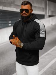 Pánska Mikina Čierna OZONEE JS/8B1311/3