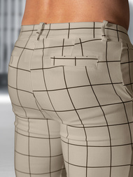 Pánske Chino Nohavice Béžové OZONEE O/P4009Z