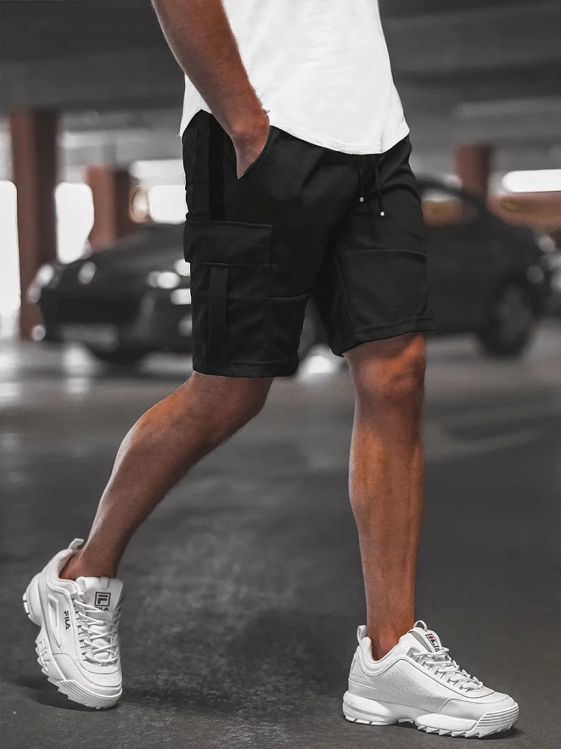 Pánske Kraťasy Čierne OZONEE O/WW20016/1