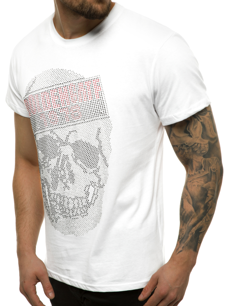 Pánske Tričko Biele OZONEE JS/KS2108