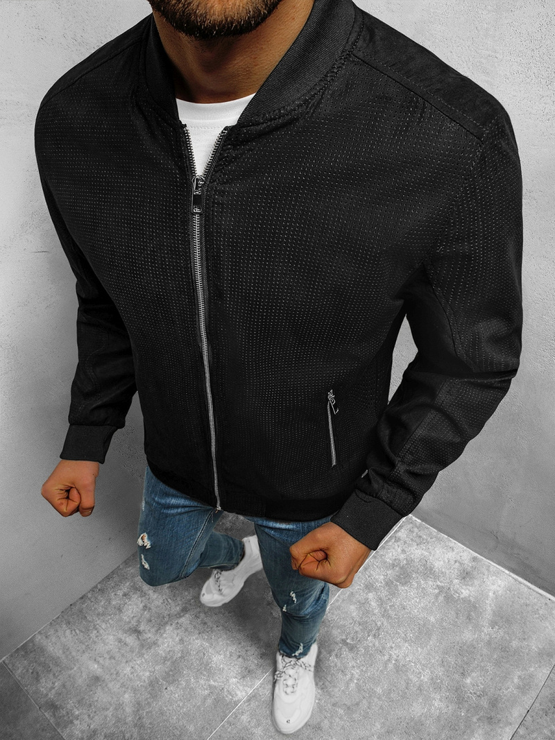 Pánska Bunda Čierna OZONEE N/7112/1