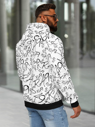 Pánska Mikina Biela OZONEE JS/8B1253/1