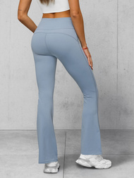 Dámske legíny so širokými nohami svetlo modré OZONEE JS/17K588/9