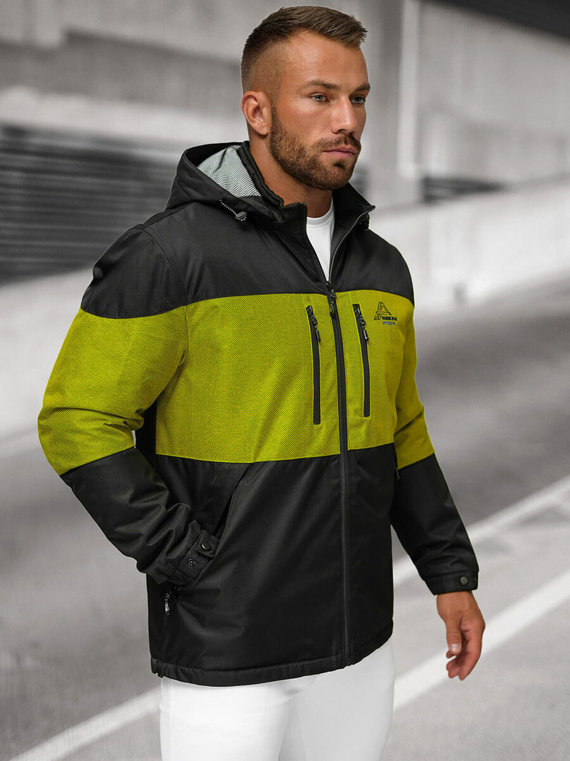 Pánska Bunda Čierna OZONEE JS/22M310/392Z