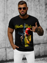 Pánske Tričko Čierne OZONEE O/T129/3