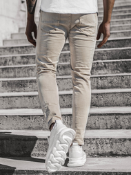 Pánske rifle béžové OZONEE T/82018