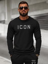 Pánska Mikina Čierna OZONEE O/D7394