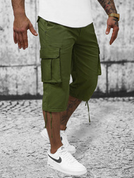 Pánske Chino Kraťasy 3/4 Zelené OZONEE T/XX160082/3