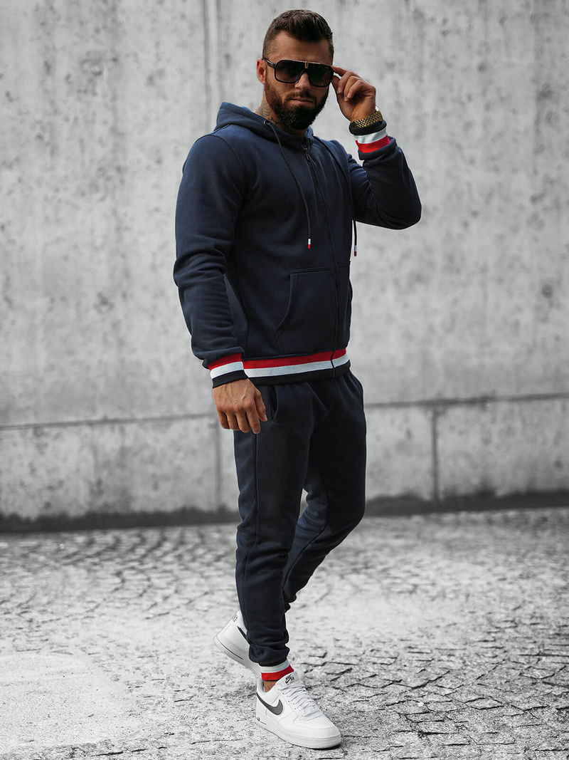 Pánska Tepláková Súprava Námornícky Modry OZONEE JS/8C65/25