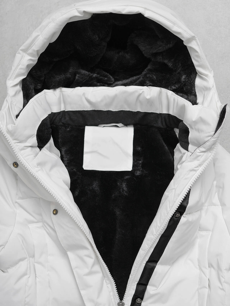 Dámska bunda biela OZONEE JS/5M3233/281