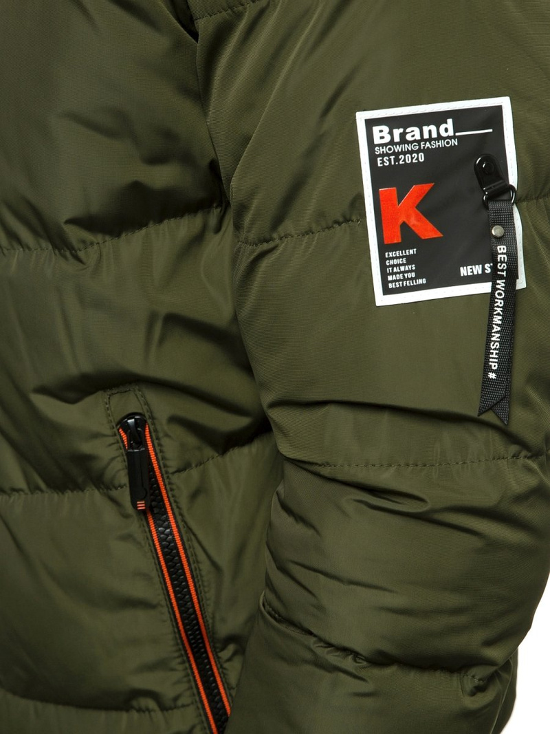 Pánska Bunda Zelená OZONEE N/6902/4