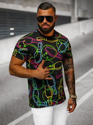 Pánske Tričko Čierne OZONEE O/T1272/3