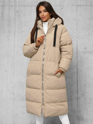 Dámska bunda béžová OZONEE JS/5M3163/62Z