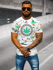 Pánske Tričko Biele OZONEE O/T131/1