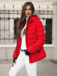 Dámska Zimná Bunda Červená OZONEE JS/M769/270Z