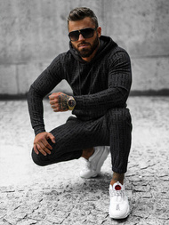 Pánska Tepláková Súprava Čierny OZONEE O/D7263/9102