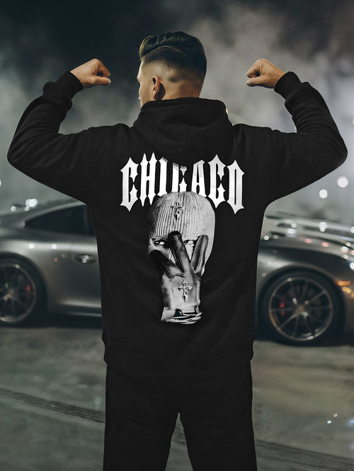 Pánska Mikina Čierna OZONEE JS/21B1903/3