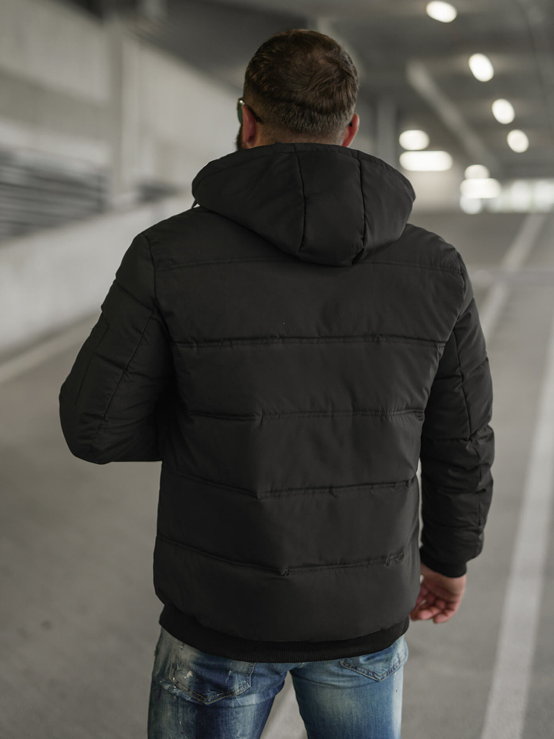 Pánska Bunda Čierna OZONEE JS/31M5003Z