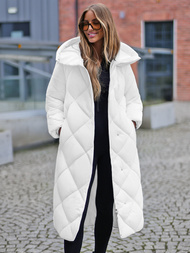 Dámska bunda biela OZONEE JS/5M3173/281Z