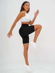 Krátke dámske legíny čierne OZONEE JS/17K583/3