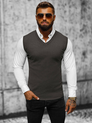 Pánsky Sveter Grafitové OZONEE NB/MM6005/3Z