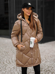 Dámska bunda camelová OZONEE JS/5M3189/84Z