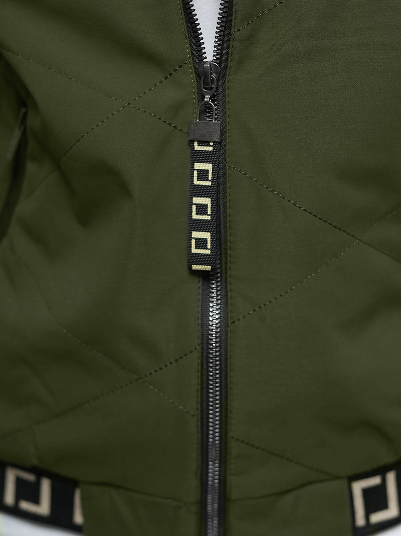 Dámska Bunda Tmavo-Zelená OZONEE JS/5M3161/136